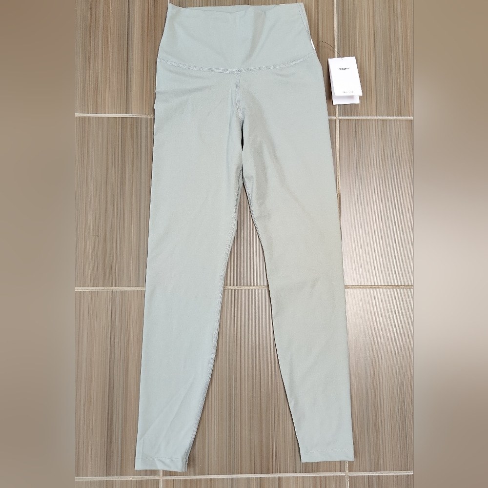 Nike Yoga Dri-FIT High Waisted 7/8 Length Leggings ~LITE GRAY ~SMALL **NEW